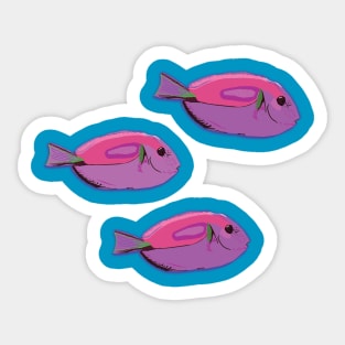 Pink Fishes Sticker